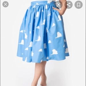 *Altered* Unique Vintage Pixar (Toy Story) cloud skirt